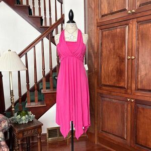 Soma 7 Way Dress Hot Pink Sun Dress Versatile Convertible Summer Beachy Y2K